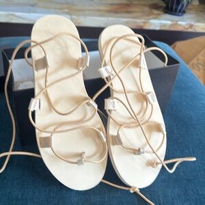 J Crew size 9 Lace Up Gladiator Sandals in box
